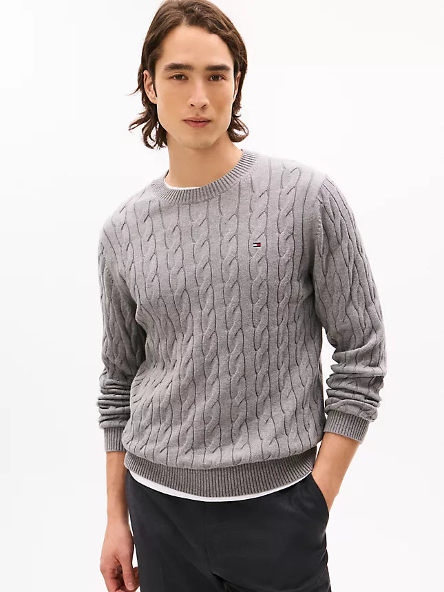 Tommy Hilfiger Cable Knit Crewneck Sweater