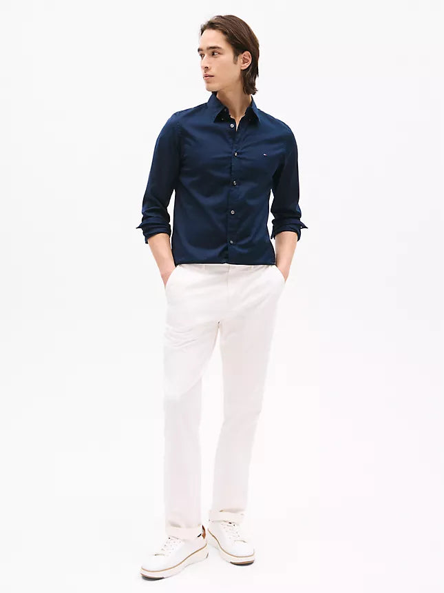 Tommy Hilfiger THFlex Slim Fit Poplin Dress Shirt