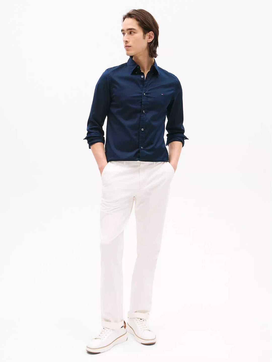 Tommy Hilfiger THFlex Slim Fit Poplin Dress Shirt