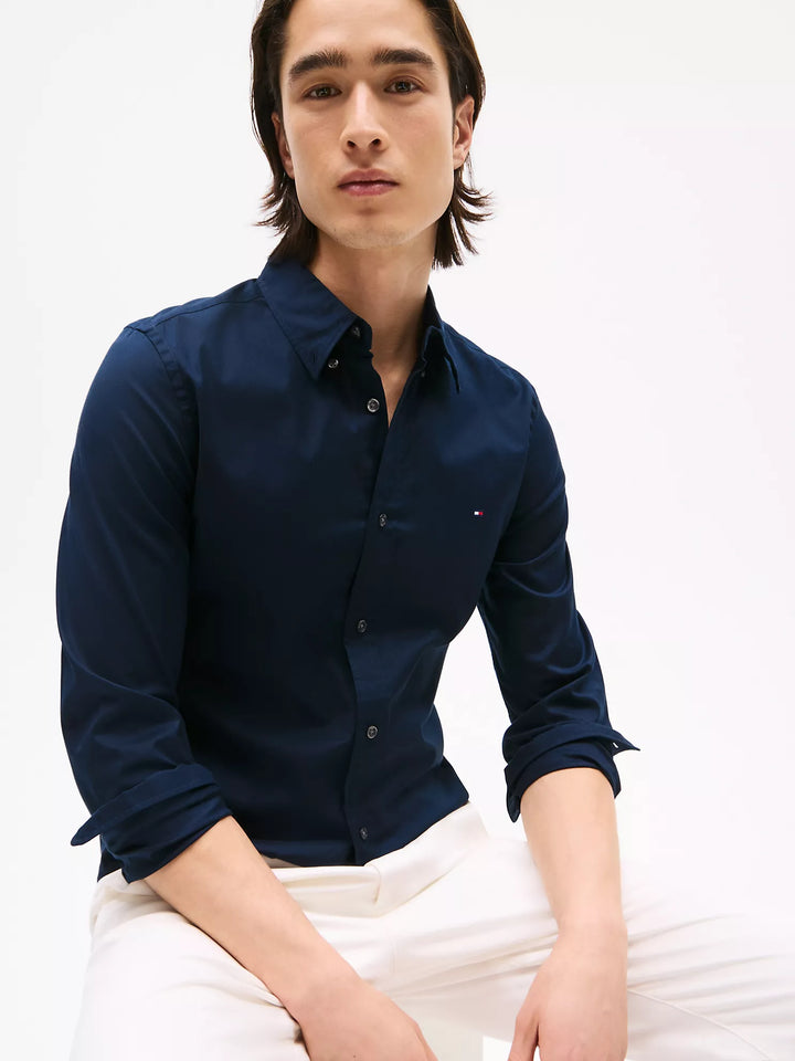 Tommy Hilfiger THFlex Slim Fit Poplin Dress Shirt
