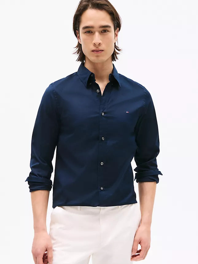 Tommy Hilfiger THFlex Slim Fit Poplin Dress Shirt