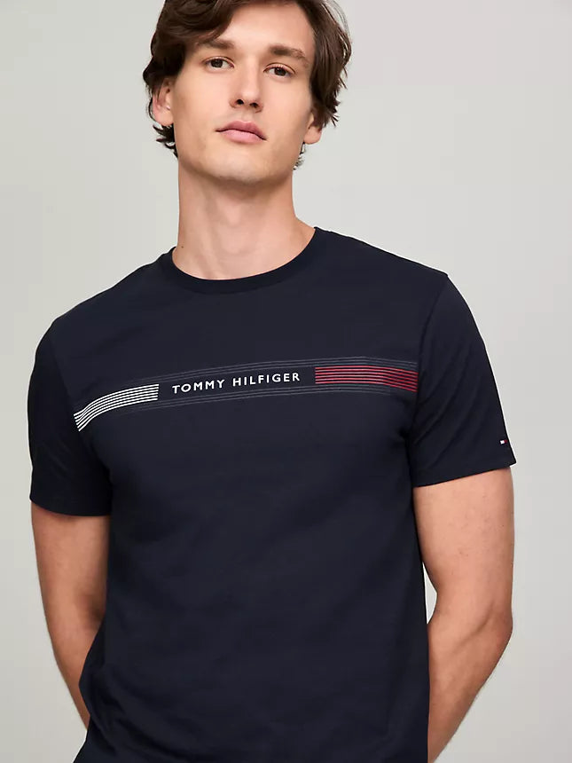 Tommy Stripe Graphic T-Shirt