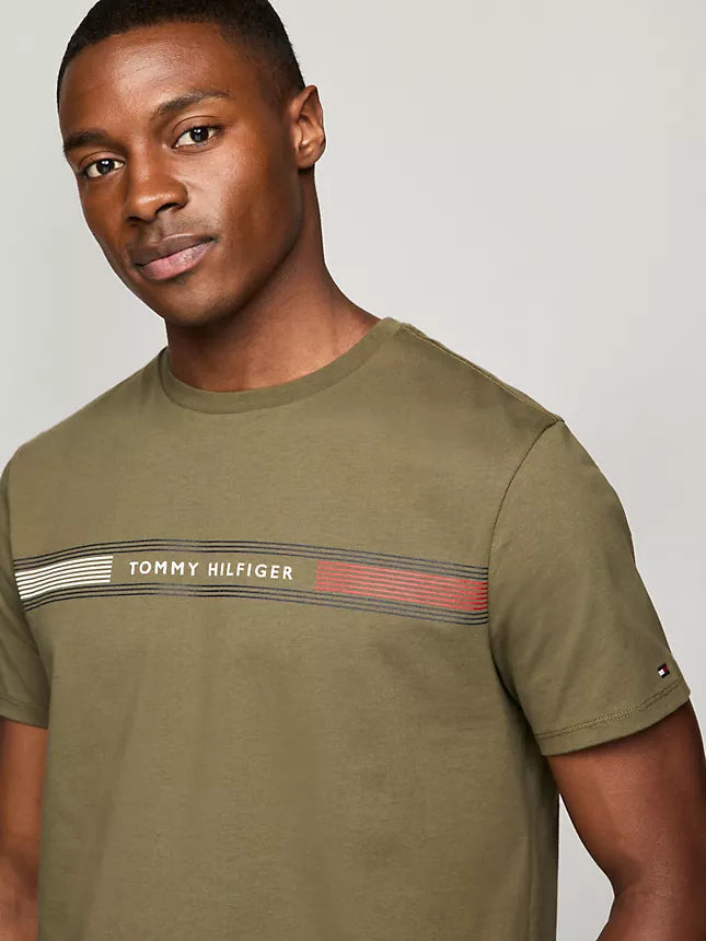 Tommy Stripe Graphic T-Shirt