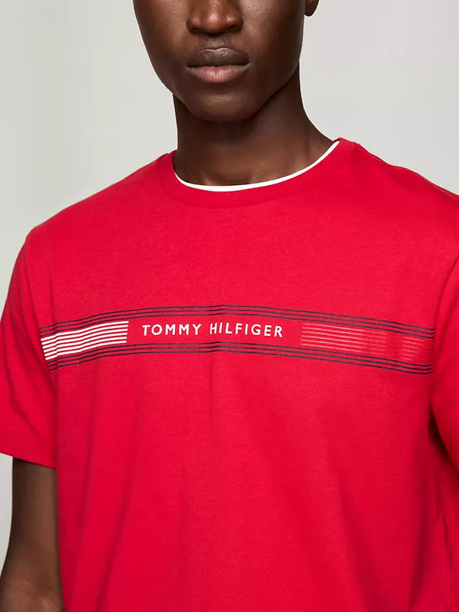 Tommy Stripe Graphic T-Shirt