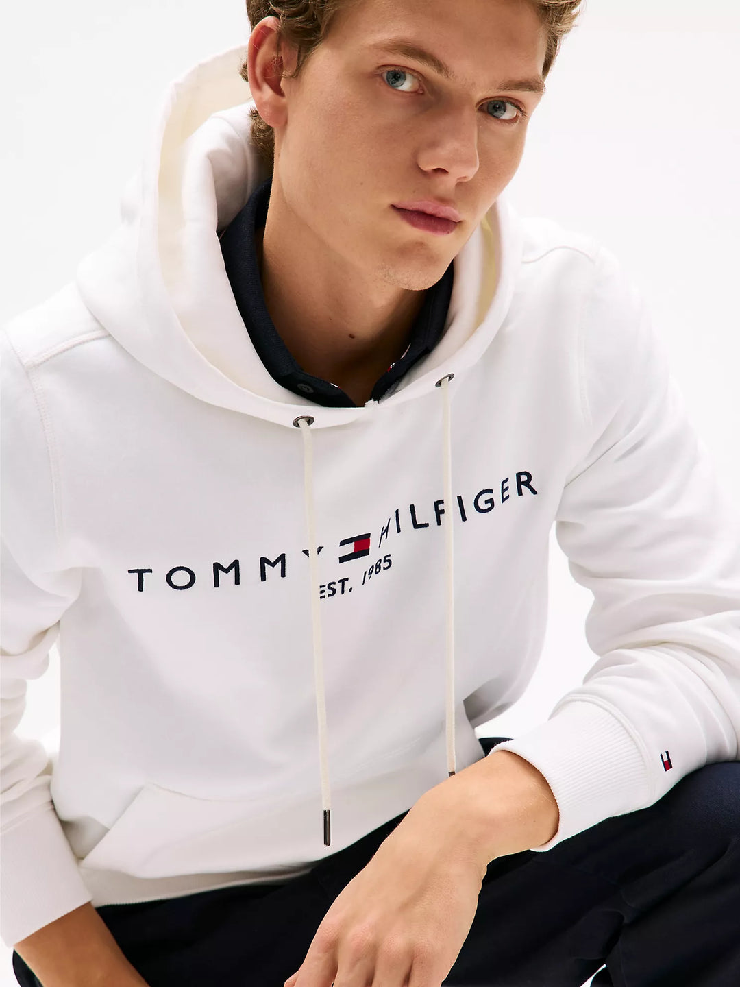 Tommy Hilfiger Embroidered Tommy Logo Hoodie