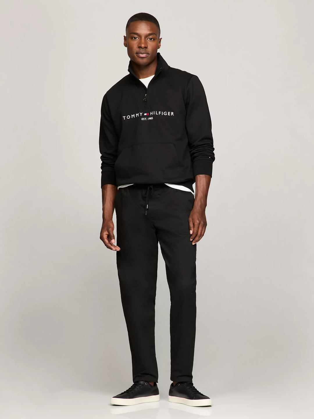 Tommy Hilfiger Embroidered Tommy Logo Quarter-Zip