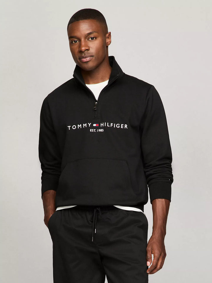 Tommy Hilfiger Embroidered Tommy Logo Quarter-Zip