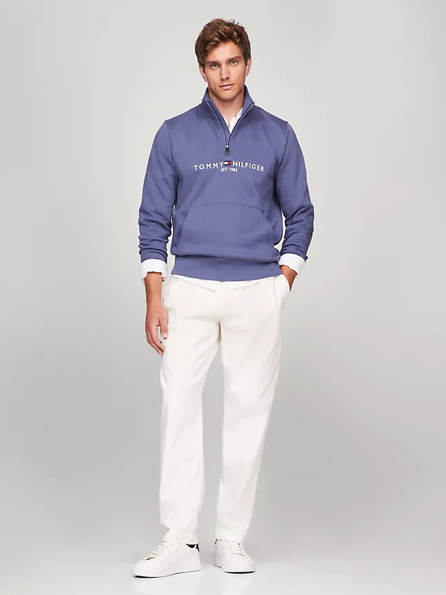 Tommy Hilfiger Embroidered Tommy Logo Quarter-Zip