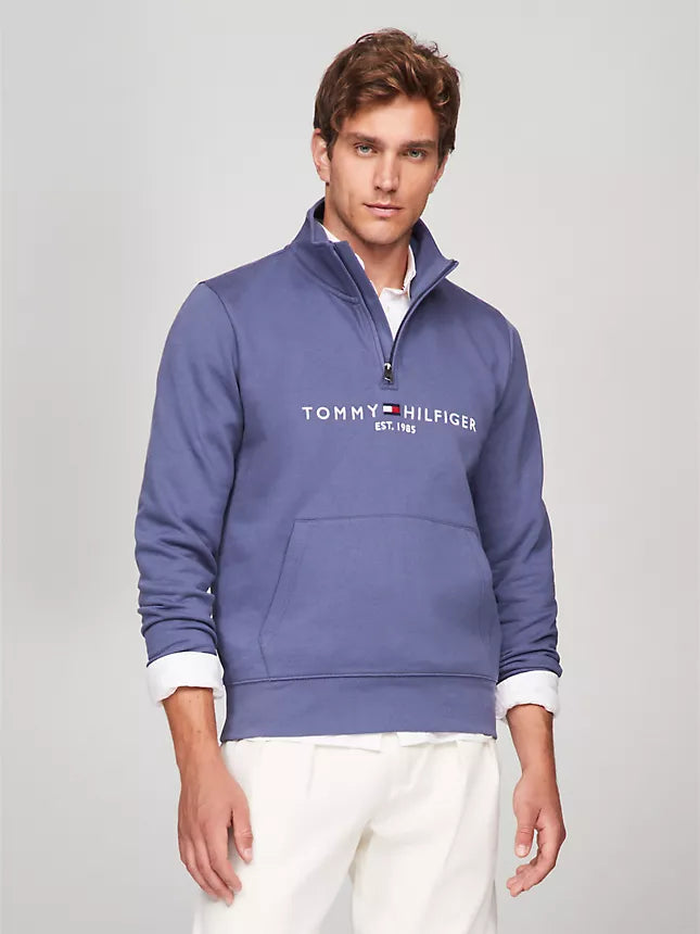 Tommy Hilfiger Embroidered Tommy Logo Quarter-Zip
