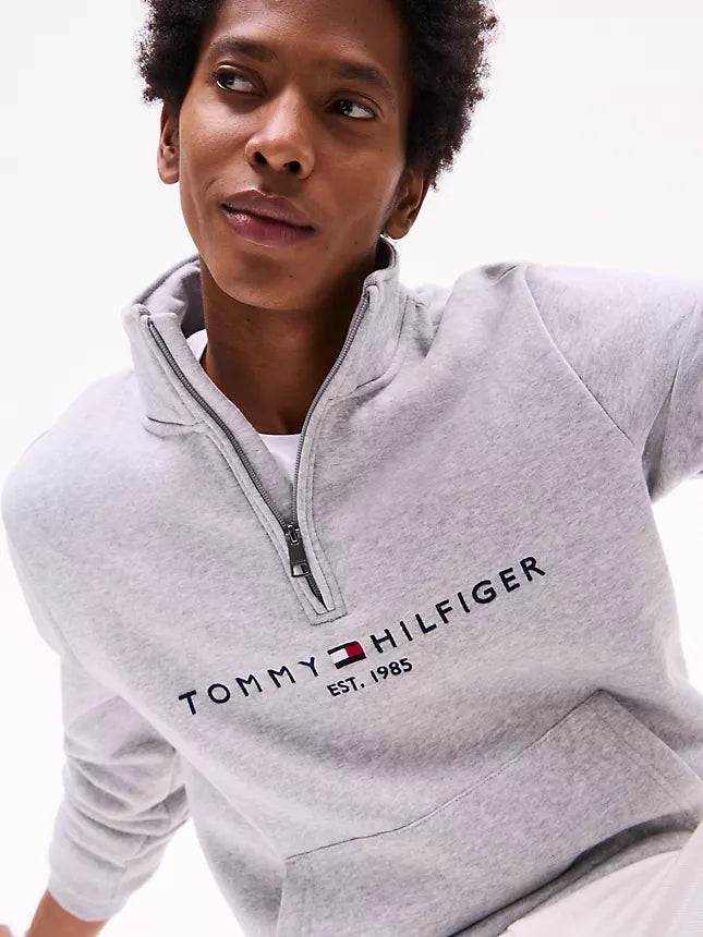 Tommy Hilfiger Embroidered Tommy Logo Quarter-Zip