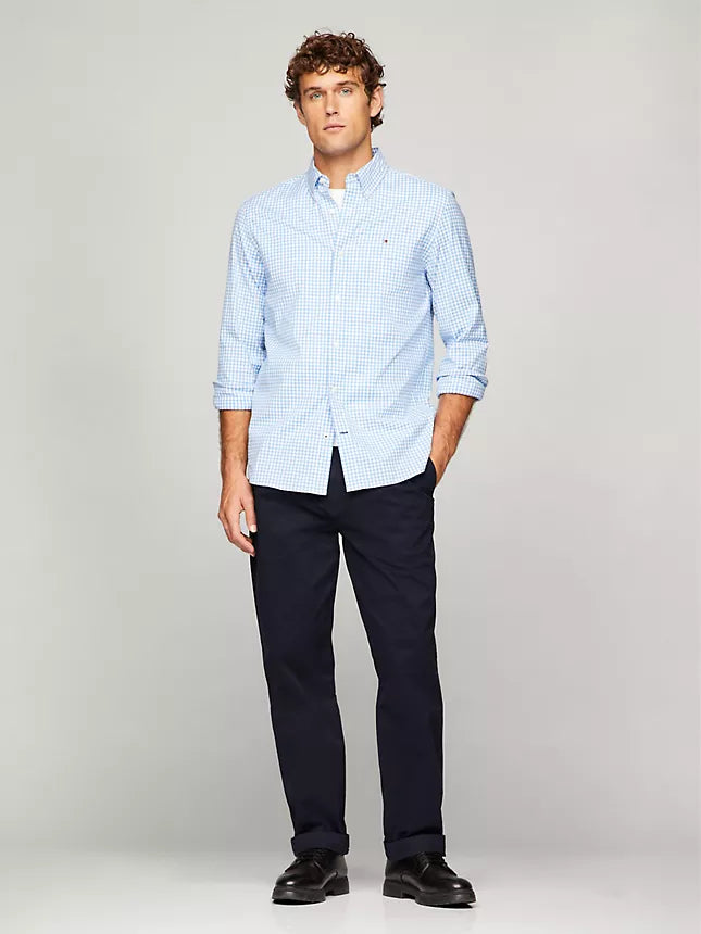 Tommy Hilfiger THFlex Regular Fit Gingham Poplin Shirt