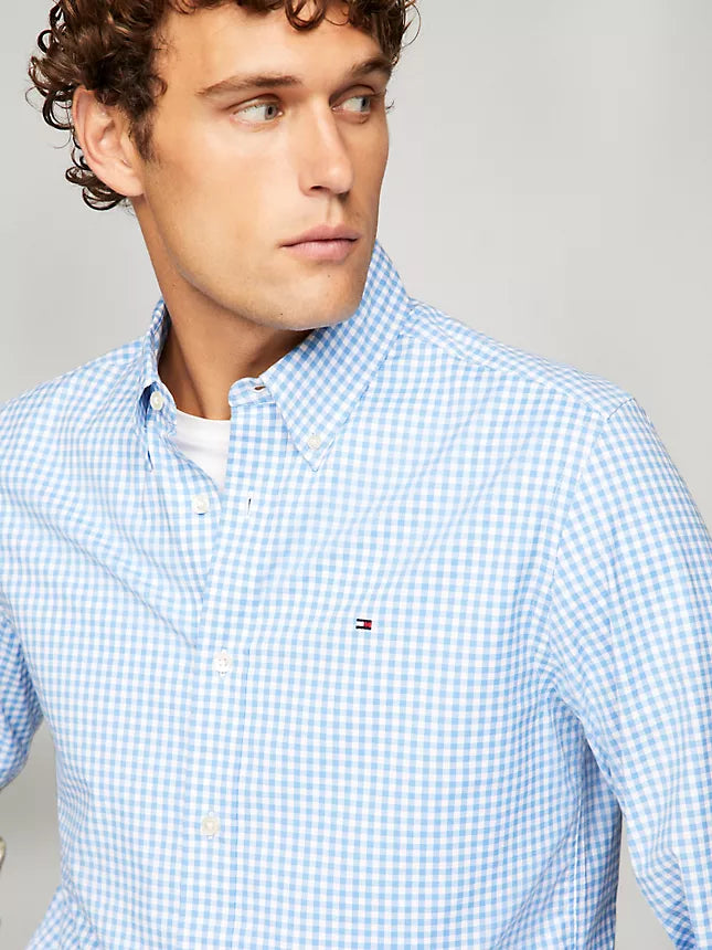 Tommy Hilfiger THFlex Regular Fit Gingham Poplin Shirt
