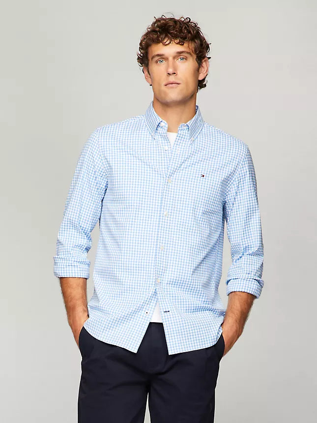 Tommy Hilfiger THFlex Regular Fit Gingham Poplin Shirt