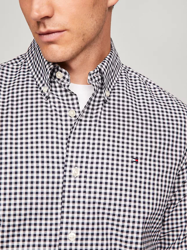 Tommy Hilfiger THFlex Regular Fit Gingham Poplin Shirt