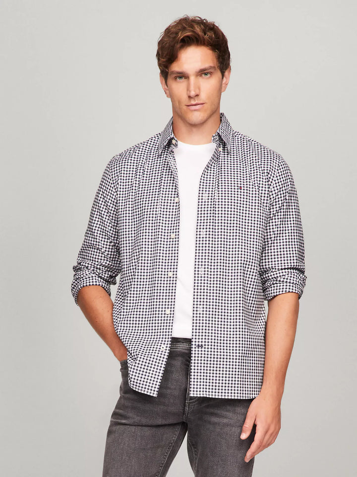 Tommy Hilfiger THFlex Regular Fit Gingham Poplin Shirt