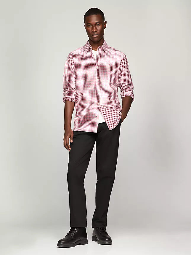 Tommy Hilfiger THFlex Regular Fit Gingham Poplin Shirt