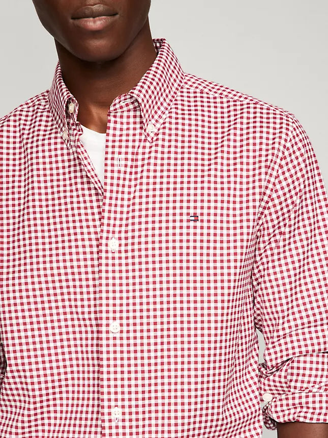 Tommy Hilfiger THFlex Regular Fit Gingham Poplin Shirt