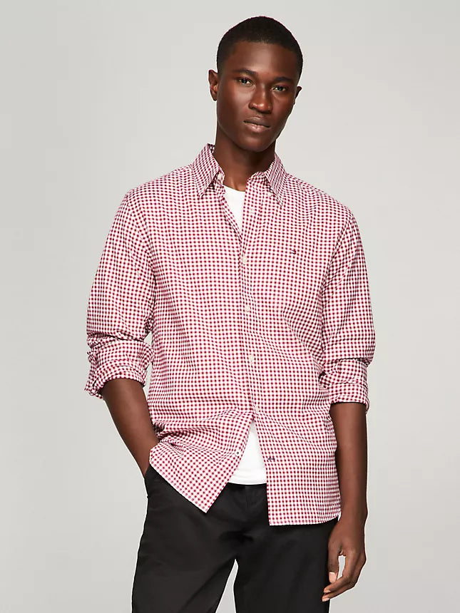 Tommy Hilfiger THFlex Regular Fit Gingham Poplin Shirt