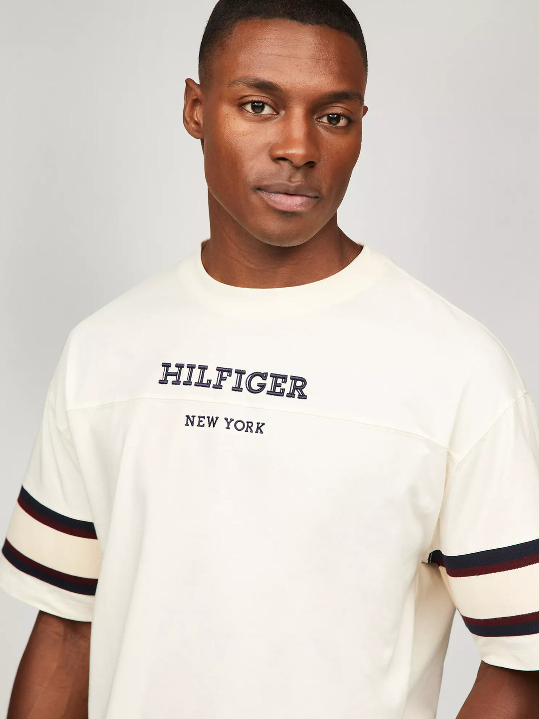 Tommy Hilfiger Embroidered Monotype Tipped T-Shirt