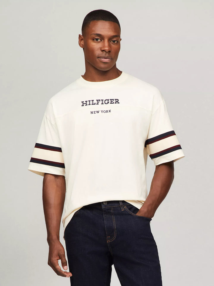 Tommy Hilfiger Embroidered Monotype Tipped T-Shirt