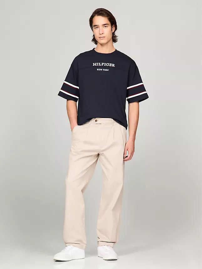 Tommy Hilfiger Embroidered Monotype Tipped T-Shirt