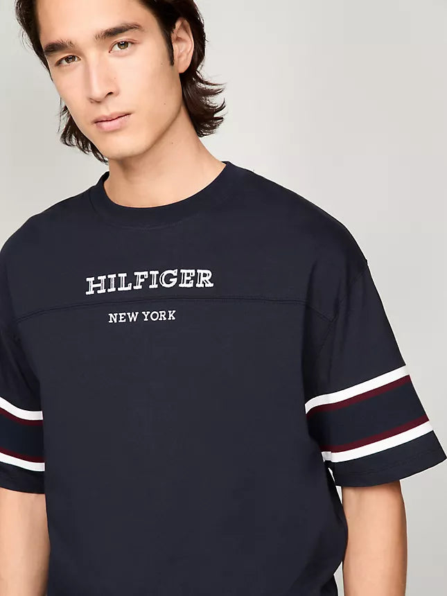 Tommy Hilfiger Embroidered Monotype Tipped T-Shirt