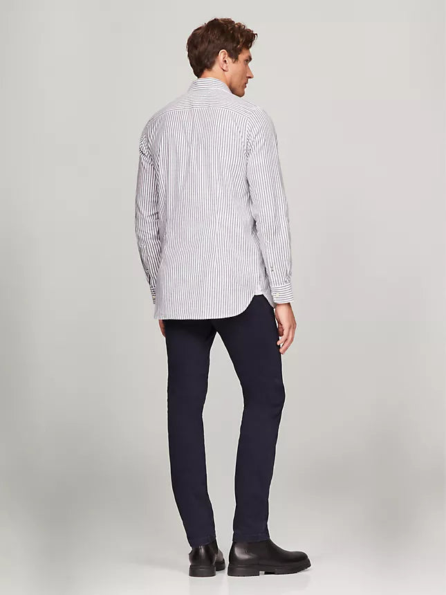 Tommy Hilfiger Slim Fit Stripe Stretch Poplin Shirt