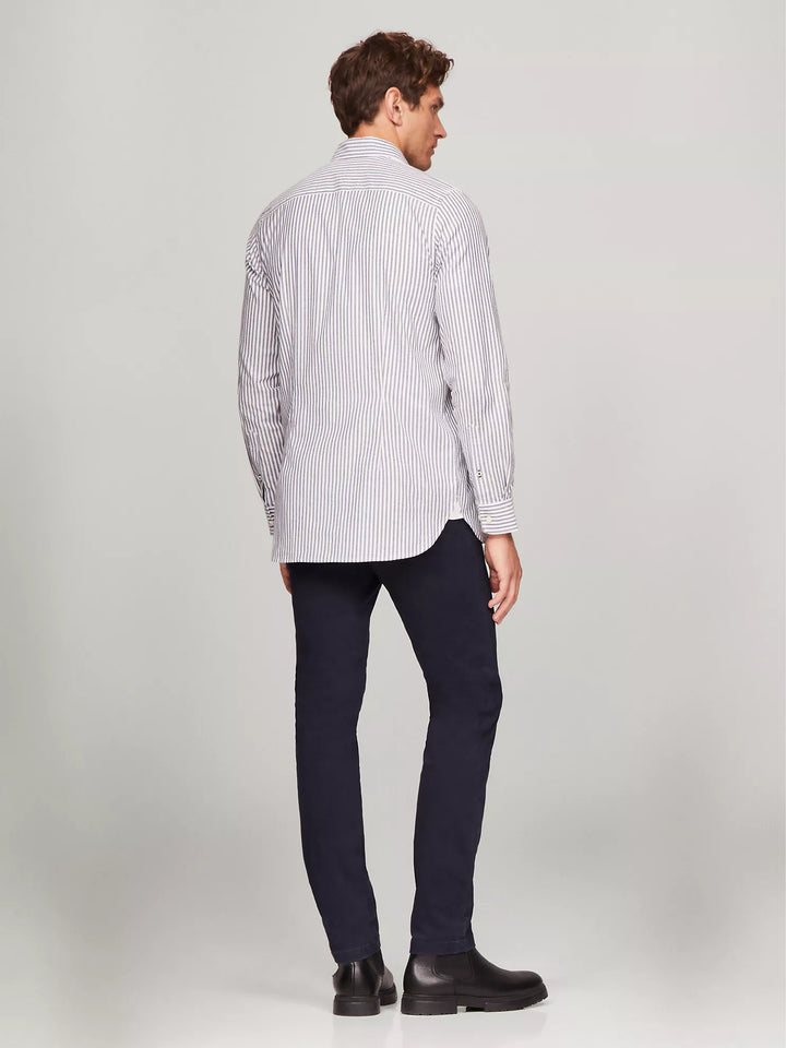 Tommy Hilfiger Slim Fit Stripe Stretch Poplin Shirt