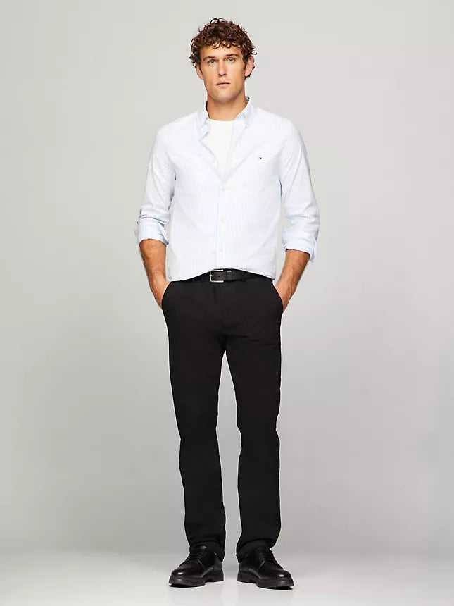 Tommy Hilfiger Slim Fit Stripe Stretch Poplin Shirt