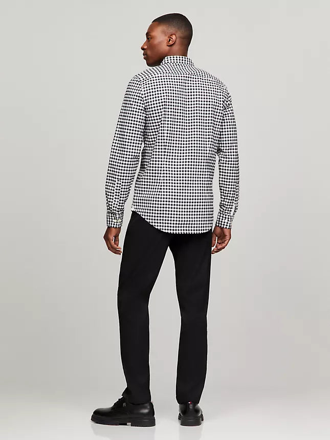 Tommy Hilfiger Slim Fit Stretch Gingham Oxford Shirt