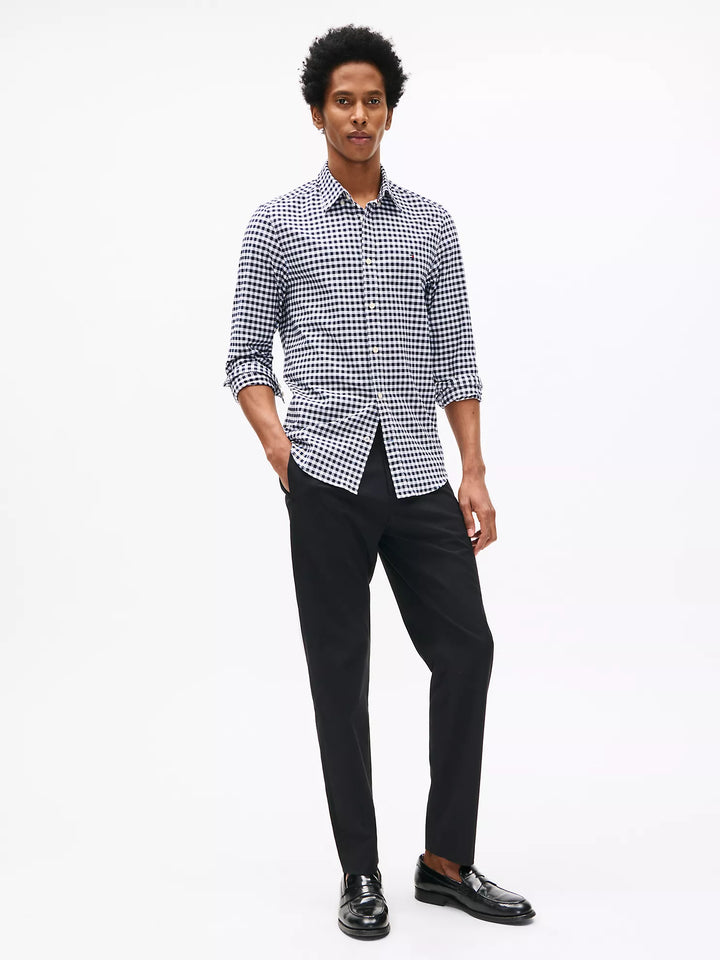 Tommy Hilfiger Slim Fit Stretch Gingham Oxford Shirt