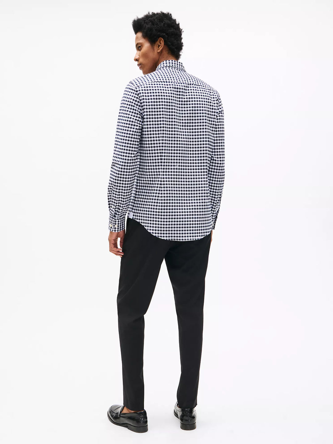 Tommy Hilfiger Slim Fit Stretch Gingham Oxford Shirt