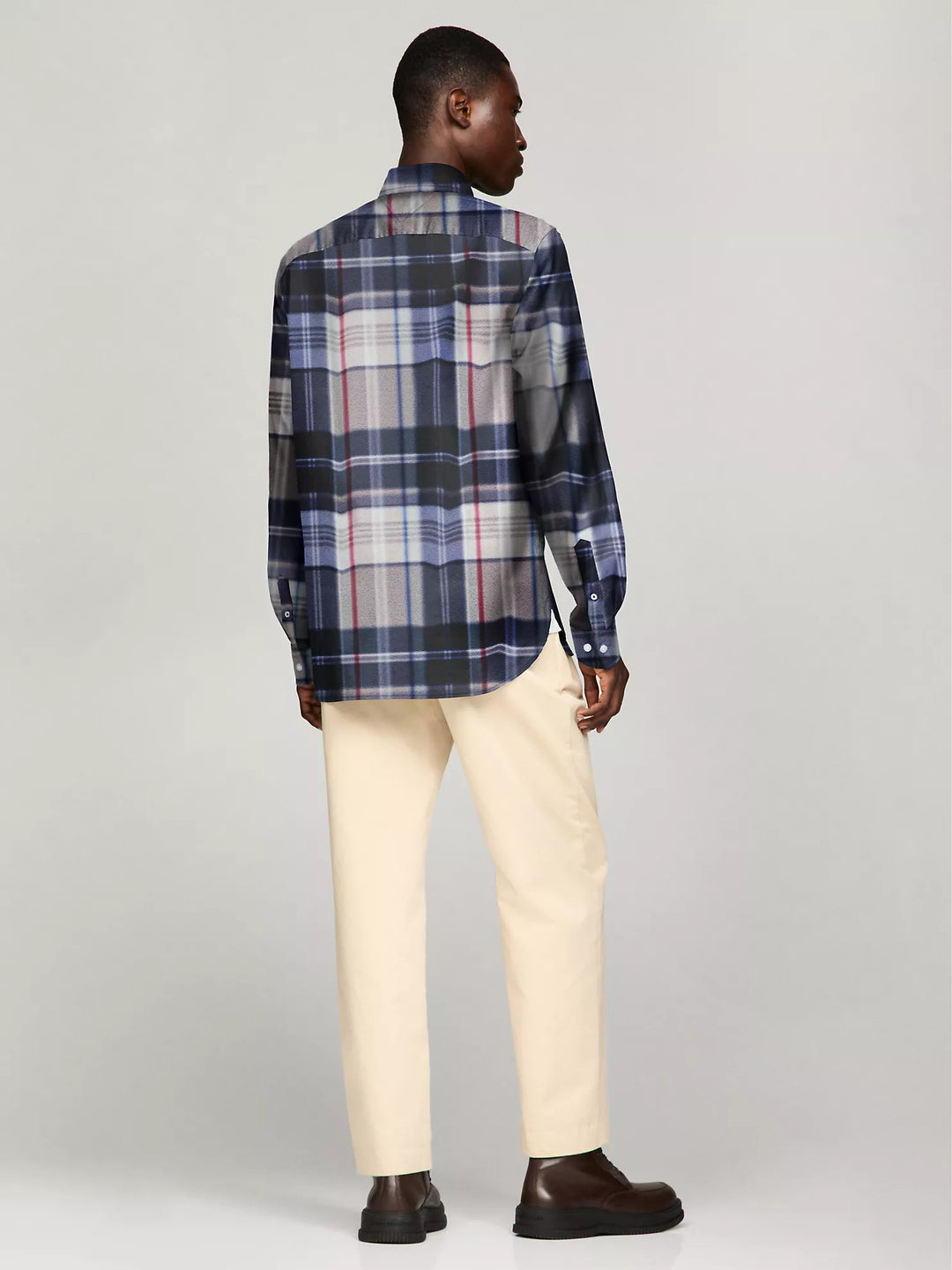 Tommy Hilfiger Regular Fit Colorblock Plaid Poplin Shirt