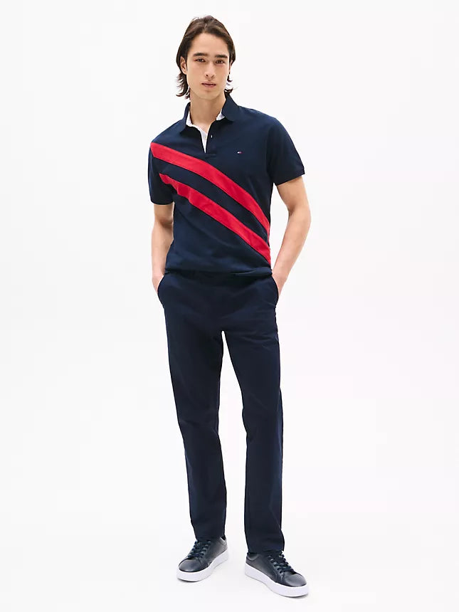 Tommy Hilfiger Regular Fit Banner Stripe Polo