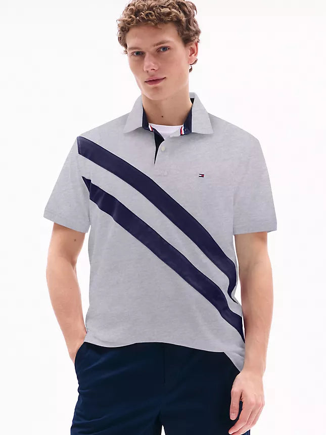 Tommy Hilfiger Regular Fit Banner Stripe Polo
