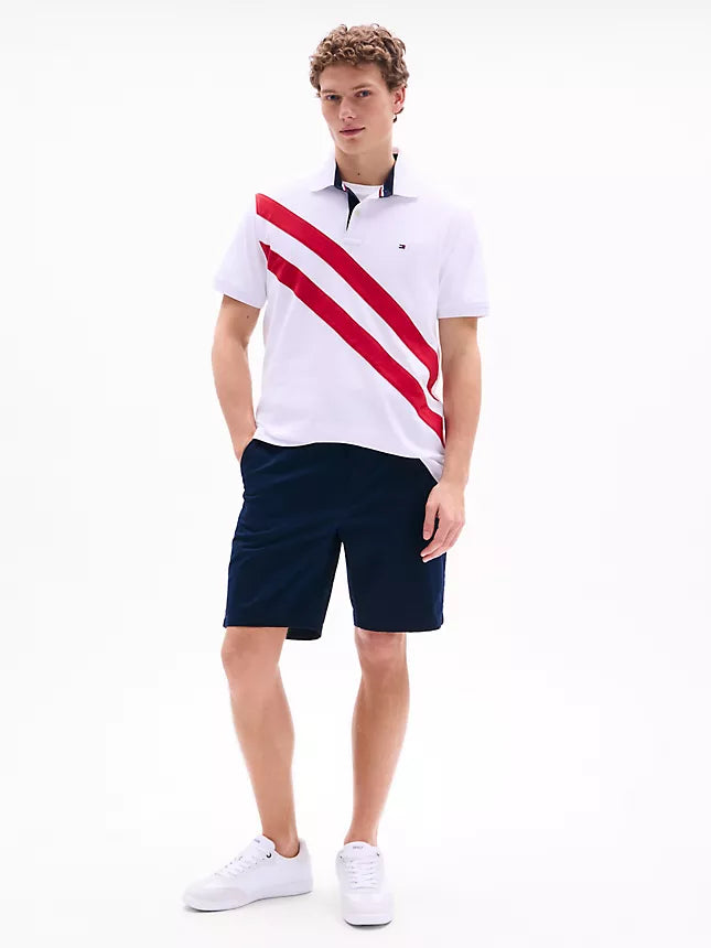 Tommy Hilfiger Regular Fit Banner Stripe Polo