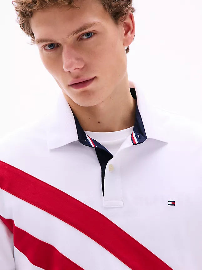 Tommy Hilfiger Regular Fit Banner Stripe Polo