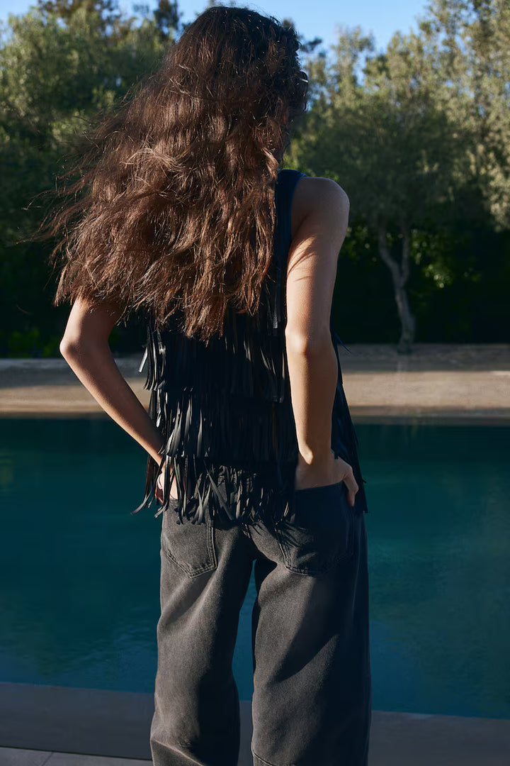 H&M Barrel Regular Cropped Jeans