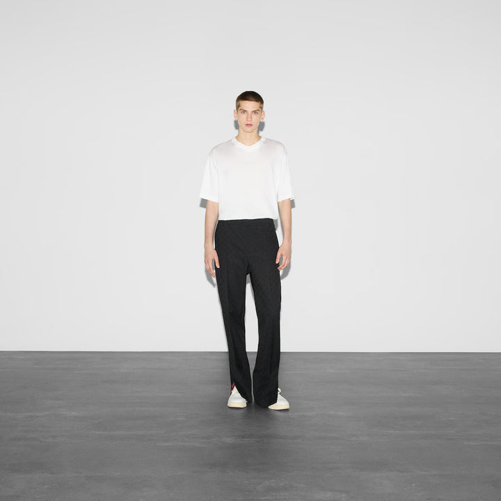 Gucci POLYESTER GG JACQUARD PANT WITH WEB
