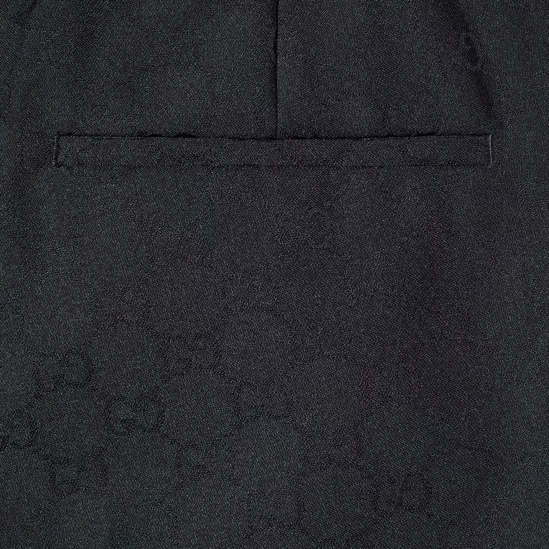 Gucci POLYESTER GG JACQUARD PANT WITH WEB