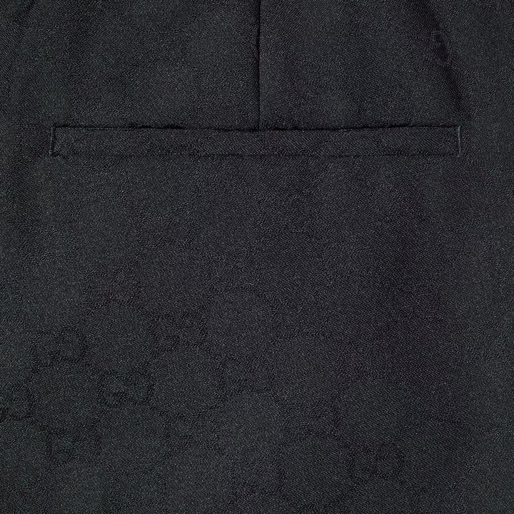 Gucci POLYESTER GG JACQUARD PANT WITH WEB
