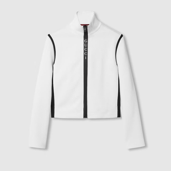 GUCCI Jersey jacquard zip jacket