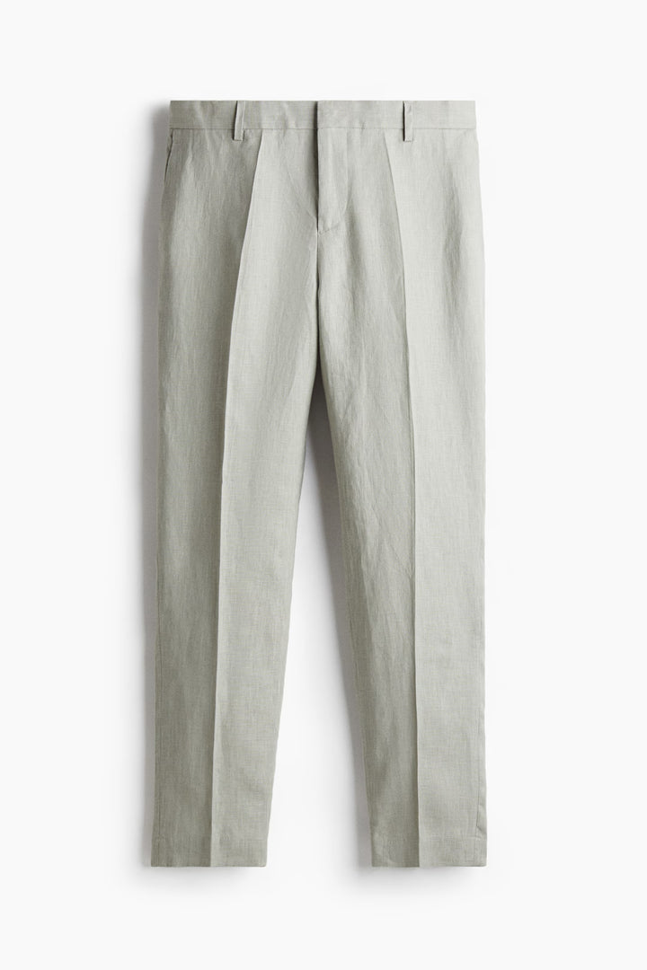 H&M Slim-Fit Linen Suit Pants