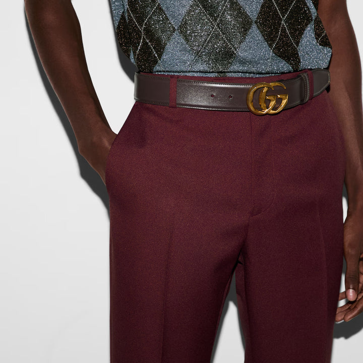 GUCCI EMBOSSED POLYESTER DRILL PANT