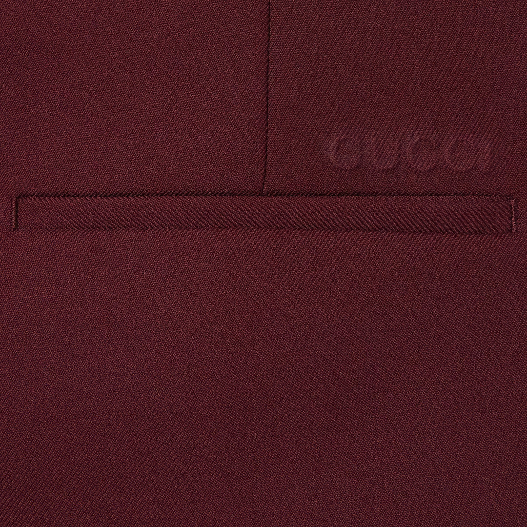 GUCCI EMBOSSED POLYESTER DRILL PANT