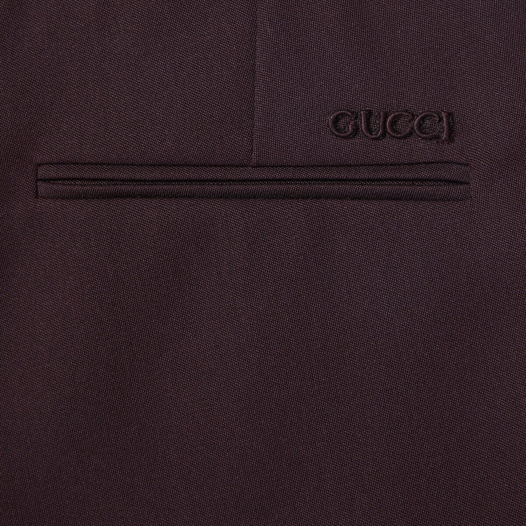 GUCCI EMBOSSED POLYESTER DRILL PANT