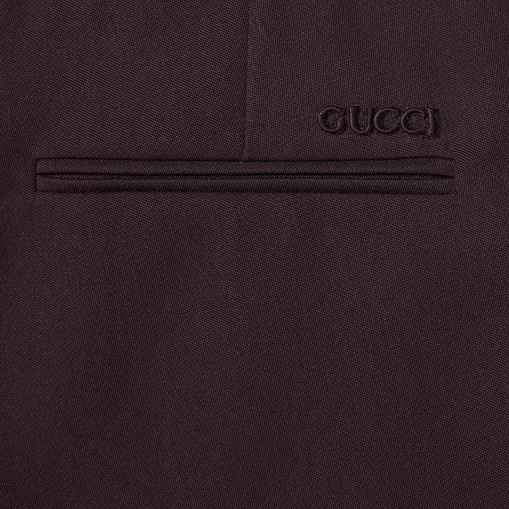 GUCCI EMBOSSED POLYESTER DRILL PANT
