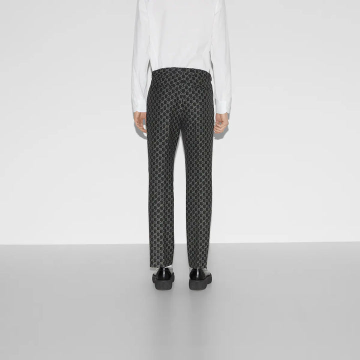 GUCCI EMBOSSED POLYESTER DRILL PANT