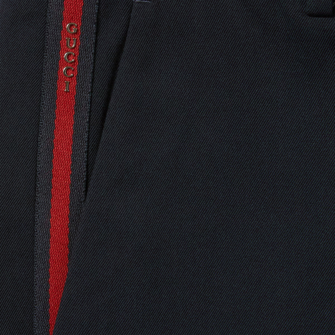 Gucci COTTON GABARDINE PANT WITH WEB