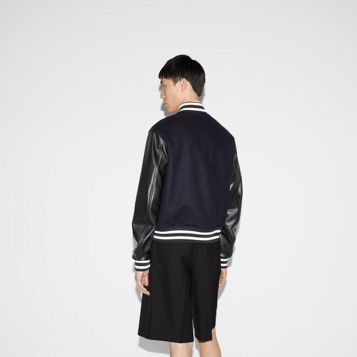 Gucci Wool and leather bomber jacket